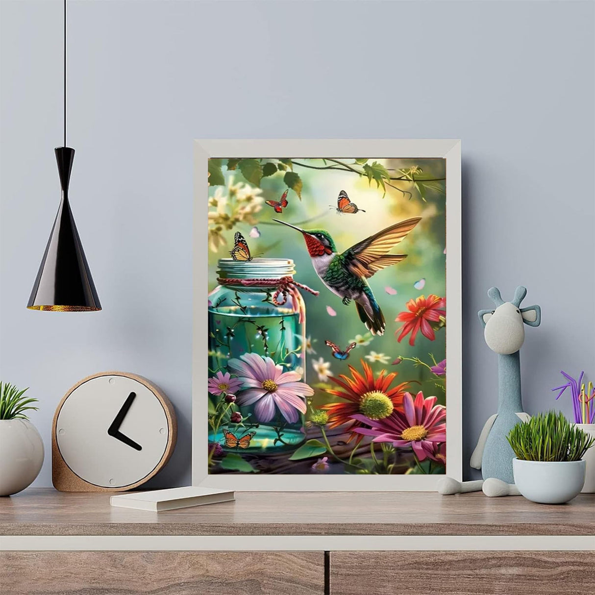 Arttoplus Hummingbird Paint by Numbers Kit for Adults Beginner-Hummingbird Paint by Number for Adults Canvas,DIY Oil Painting by Numbers for Adult for Gift Home Wall Decor(16x20inch) Arttoplus