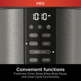 Ninja Programmable XL 14-Cup Coffee Maker PRO, 14-Cup Glass Carafe, Freshness Timer, with Permanent Filter, Black Stainless Steel, DCM201BK Ninja