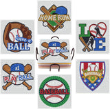 6 Pcs 5D DIY Baseball Diamond Paintings Coasters with Holder for Adults Beginners, Round Full Drill Diamond Art Craft Supplies QLBD-20 WoodArtSupply