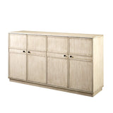 Walker Edison Alden Versatile 4 Door Framed-Storage-Sideboard, 62 Inch, Birch Walker Edison