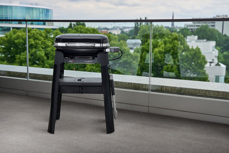 Weber Lumin Outdoor Electric Barbecue Grill, Black - Great Small Spaces such as Patios, Balconies, and Decks, Portable and Convenient Weber