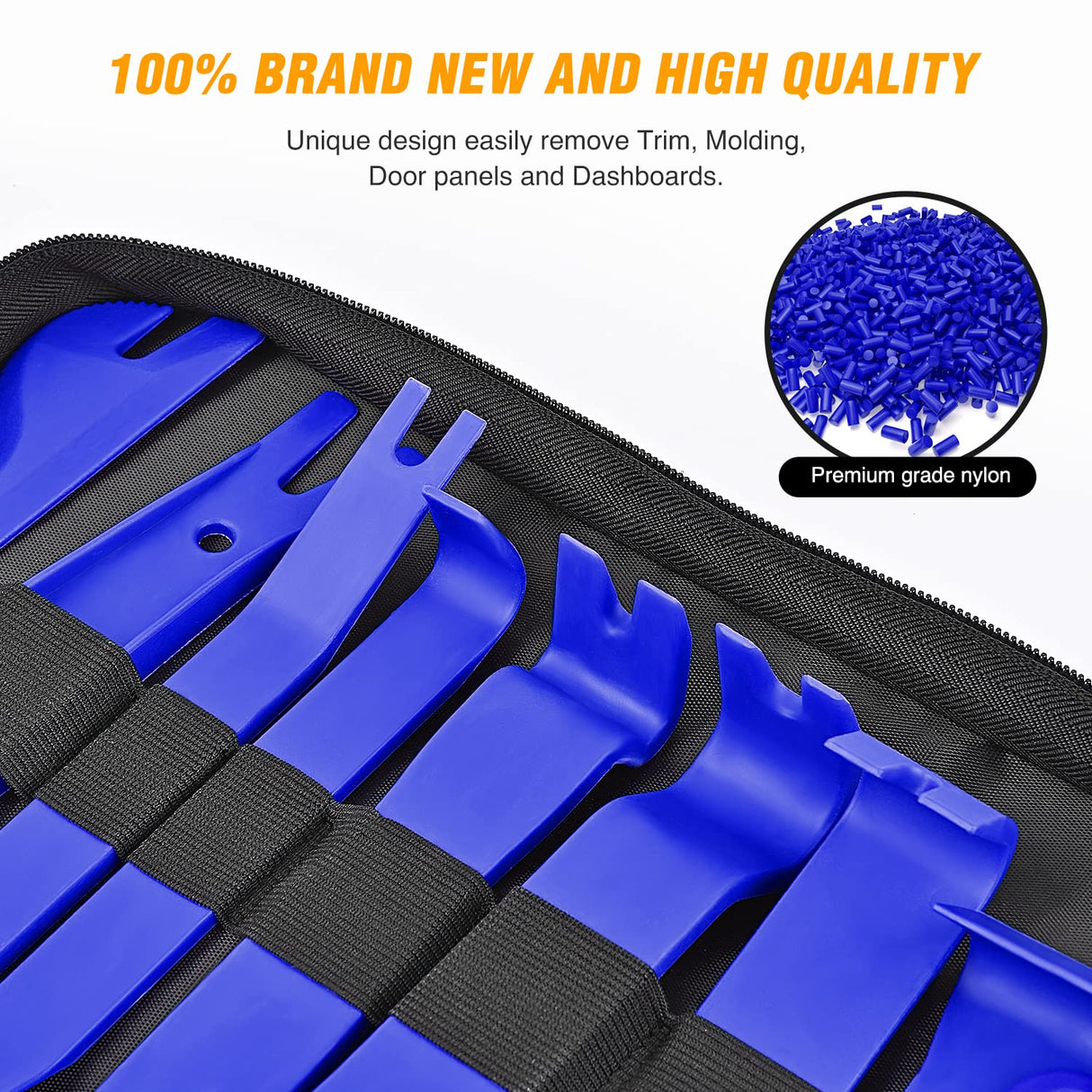 GOOACC 238Pcs Trim Removal Tool, Auto Push Pin Bumper Retainer Clip Set Fastener Terminal Remover Tool Adhesive Cable Clips Pry Kit Car Panel Radio Removal Auto Clip Pliers (GRC-207) GOOACC