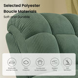 Welzona Updated Power Recliner Chair, Adjustable Electric Recliner Chairs for Adults, Ultra-Comfy Corduroy Recliner Chair for Small Space, Tool-Free Assembly, 2 Side Pockets and USB Port, Green Welzona