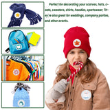 Wpxmer 40 Pack Acrylic Button Pin Badge 3 Inch Clear Plastic Craft Button with Pin Round Picture Photo Buttons Blank Pin Buttons for Crafts Supplies, School DIY Projects (40) Wpxmer