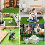 Artificial Grass, 51" x 26" Dog Pee Pads, Professional Dog Potty Training Rug, Grass Mat with Drainage Holes, Pet Turf Indoor Outdoor Flooring Fake Grass Doormat (26"x51") FezepYmaz