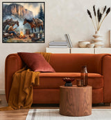 BYGFHLYW 5D Diamond Painting Kits for Adults,Traveler Horse Diamond Art Kits for Adults Beginner, DIY Full Drill Diamond Dot Gem Painting for Home Wall Decor 13.7x13.7inch BYGFHLYW