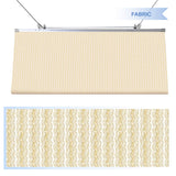 E&K Sunrise 4'Wx16'L Pergola Shade Cover Retractable Canopy Outdoor Wave Sun Shade for Patio Garden Backyard Deck Trellis (Beige) E&K