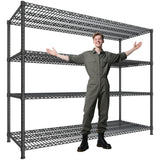 DurayLoly 68.1"W Storage Shelves 2500LBS Wire Shelving Unit, Garage Shelving Heavy Duty, Adjustable Metal Shelves for Garage, Pantry, Kitchen, Basement, Warehouse, Business 68.1"W x 20.9"D x 70.9"H DurayLoly