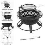 BALI OUTDOORS Fire Pit Outdoor Fire Pit for Wood Firepits for Outside Patio BALI OUTDOORS