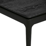 NTC Mingle Modern Wooden Rectangle Coffee Table with Hidden Drawer – Waterproof & Heat Resistant, Burnt Black NTC