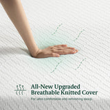 ZINUS 8 Inch Green Tea Luxe Memory Foam Mattress, Queen, Pressure Relieving, CertiPUR-US Certified, Mattress in A Box, All-New, Made in USA ZINUS