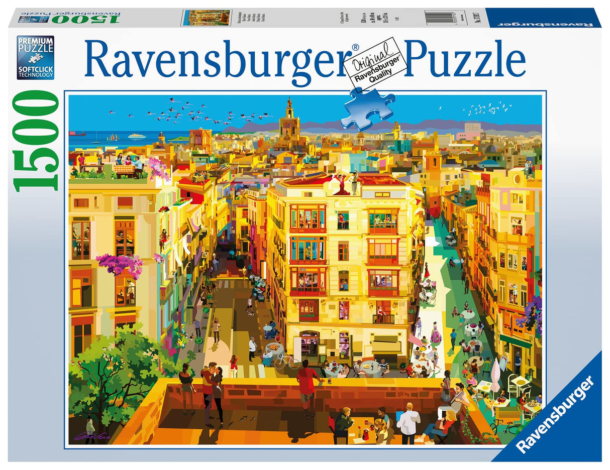 Ravensburger Dining in Valencia 1500 Piece Jigsaw Puzzle for Adults - 17192 - Every Piece is Unique, Softclick Technology Means Pieces Fit Together Perfectly Ravensburger