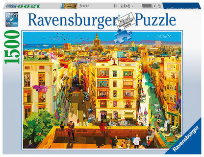 Ravensburger Dining in Valencia 1500 Piece Jigsaw Puzzle for Adults - 17192 - Every Piece is Unique, Softclick Technology Means Pieces Fit Together Perfectly