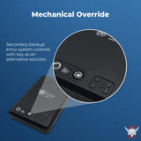 Viking Biometric Fingerprint Lock Biometric Fingerprint Gun Safe 360 Degree Fingerprint Detection LCD Feedback Screen Weather & Dust Resistant IP65, Portable Design AYIN