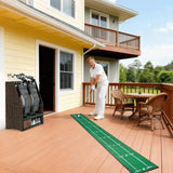 Ponsonbay Golf Bag Organizer Rack – Large Wooden Golf Storage for 2 Bags, Clubs & Accessories with Dustproof Drawer, Sports Equipment Rack for Garage, Practice Room, Home or Office (Black) Ponsonbay