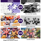500 Pieces Jigsaw Puzzles for Adults–Colorful Beach Shells Puzzle for Adults Children Elderly–Recycled Paper Puzzle 500 Pieces–Glossy, Sturdy Pieces Challenging Family Game Great Gift Idea (20.5x15in) Nitktaia
