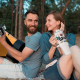 AGH 40 oz Sublimation Tumblers with Handle 4 Pack Stainless Steel Insulated Tumblers Blanks Water Bottle Travel Cups AGH