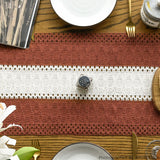 Artoid Mode Caramel Farmhouse Rustic Table Runner, Seasonal Hollow Kitchen Dining Table Decoration for Home Party Decor 12x72 Inch Artoid Mode