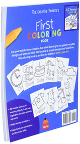The Creative Toddler’s First Coloring Book Ages 1-3: 100 Everyday Things and Animals to Color and Learn | For Toddlers and Kids ages 1, 2 & 3 (US Edition) WoodArtSupply
