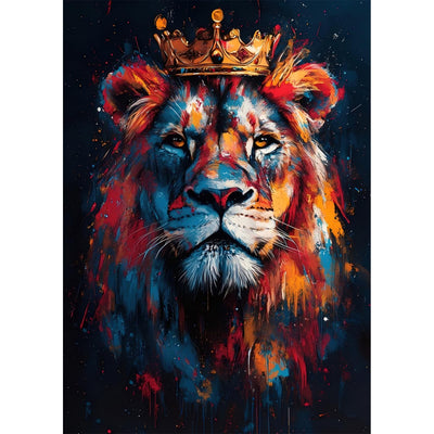 Auremi Lion Diamond Painting Kits Adults,Animal 5D Diamond Art Painting Kits,Full Drill Diamond Dots Paintings for Beginners,Animal Art Painting Kits for Home 30x40 cm