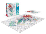 Ceaco - Disney's 100th Anniversary - Foil Puzzle - The Little Mermaid - Platinum Princess Ariel - 500 Piece Jigsaw Puzzle Ceaco