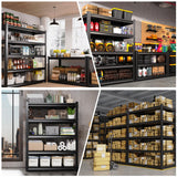 72''H Garage Shelving 2500lbs Heavy Duty Shelving 5T Adjustable Metal Shelves 35.4''W Garage Storage Shelves Easy to Assemable Shelving Units Utility Industaial Standing Shelf for Basemet Warehouses EWZXDB