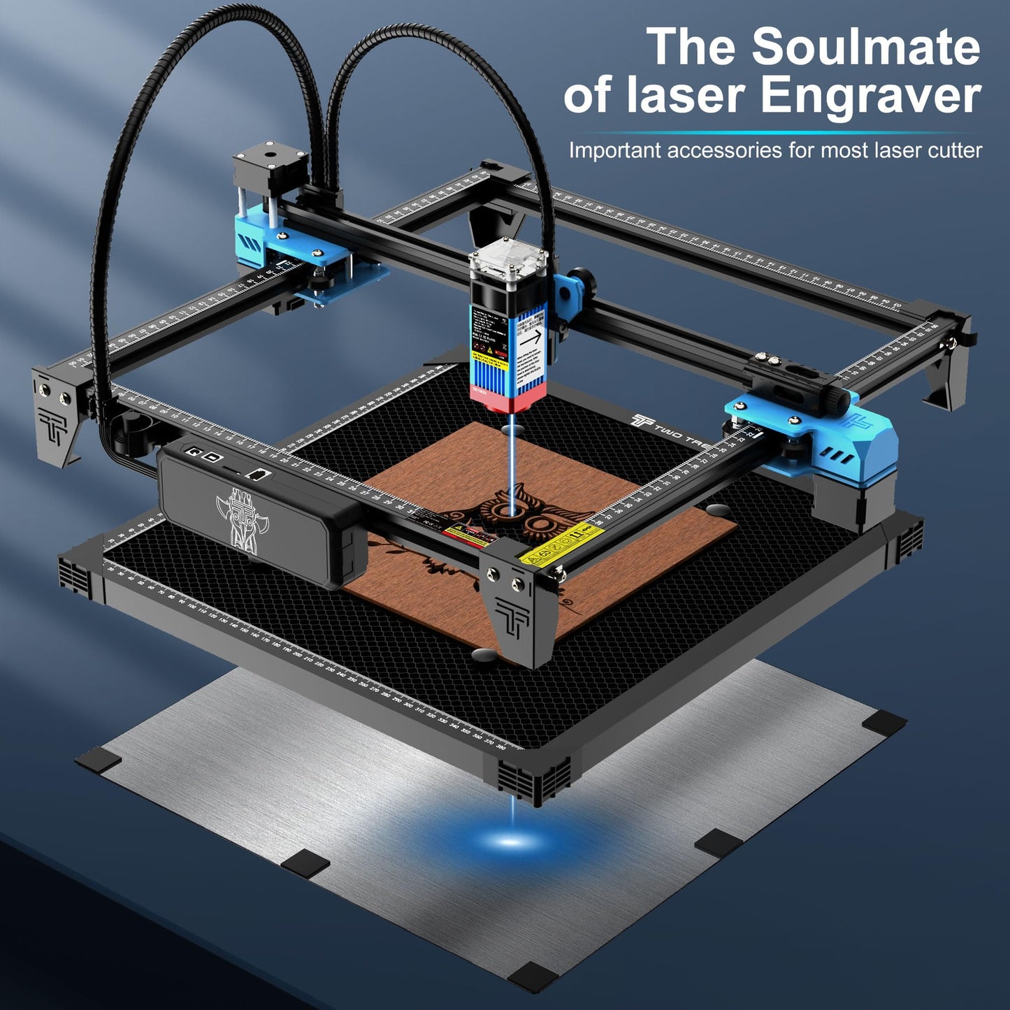 500 * 500mm Honeycomb Laser Bed Honeycomb Working Table Laser Honeycomb for CO2 or Laser Engraver Cutting Machine with Aluminum Plate (Available Sizes 460 x 460 mm) - WoodArtSupply