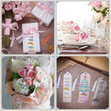 49Pcs Acrylic Bookmark Blanks Kits, Clear Acrylic Craft Bookmarks for Women, 24Pcs Plastic Bookmarks with 24Pcs Colorful Tassel and 1 Roll Ribbon, Christmas Gift Bookmarks, DIY Bookmark Accessories WSICSE