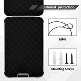 Sgorlds Gun Safe for Pistol, Portable Handgun Lock Box with Combination Lock, Pistol Safe for Car, Home, Travel, 11.5" x7.5" x2.5", Gray Sgorlds