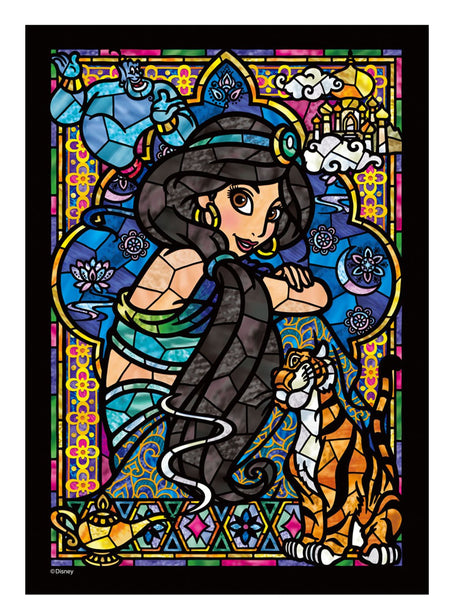 Tenyo 266-piece Jigsaw Puzzle Stained Art Aladdin Jasmine Stained-Glass Windows Tightly Series (18.2x25.7cm) Tenyo