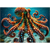 Rocorose Octopus Puzzles for Adults 1000 Pieces, Deep Blue Sea Ocean Exploration Theme Jigsaw Puzzle, Nature Marine Artwork Challenging Family Activity Puzzle Game Rocorose