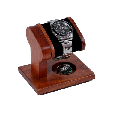 Bimoha - Watches Stand - Handmade Wood Watch Stand for Men and Women’s Collection, Watch Holder Wrist, Watch Display Tower Jewelry Organizer for Rings, Gift idea for dad, for father.