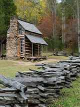 PUAGEMTI Smoky Mountains Diamond Painting Kits for Adults, Cades Cove Great Smoky Mountains DIY 5D Pictures Round Drill Art Relaxation Wall Decor, 12x16 Inch PUAGEMTI