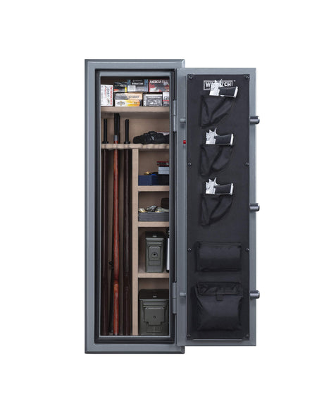 Wasatch 18-Gun Fireproof and Waterproof Safe with Electronic Lock, Gray (18EGW) Wasatch