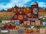SUNSOUT INC - Pumpkin Patch Farm Quilts - 1000 pc Jigsaw Puzzle by Artist: Debbi Wetzel - MPN # 32744 SunsOut