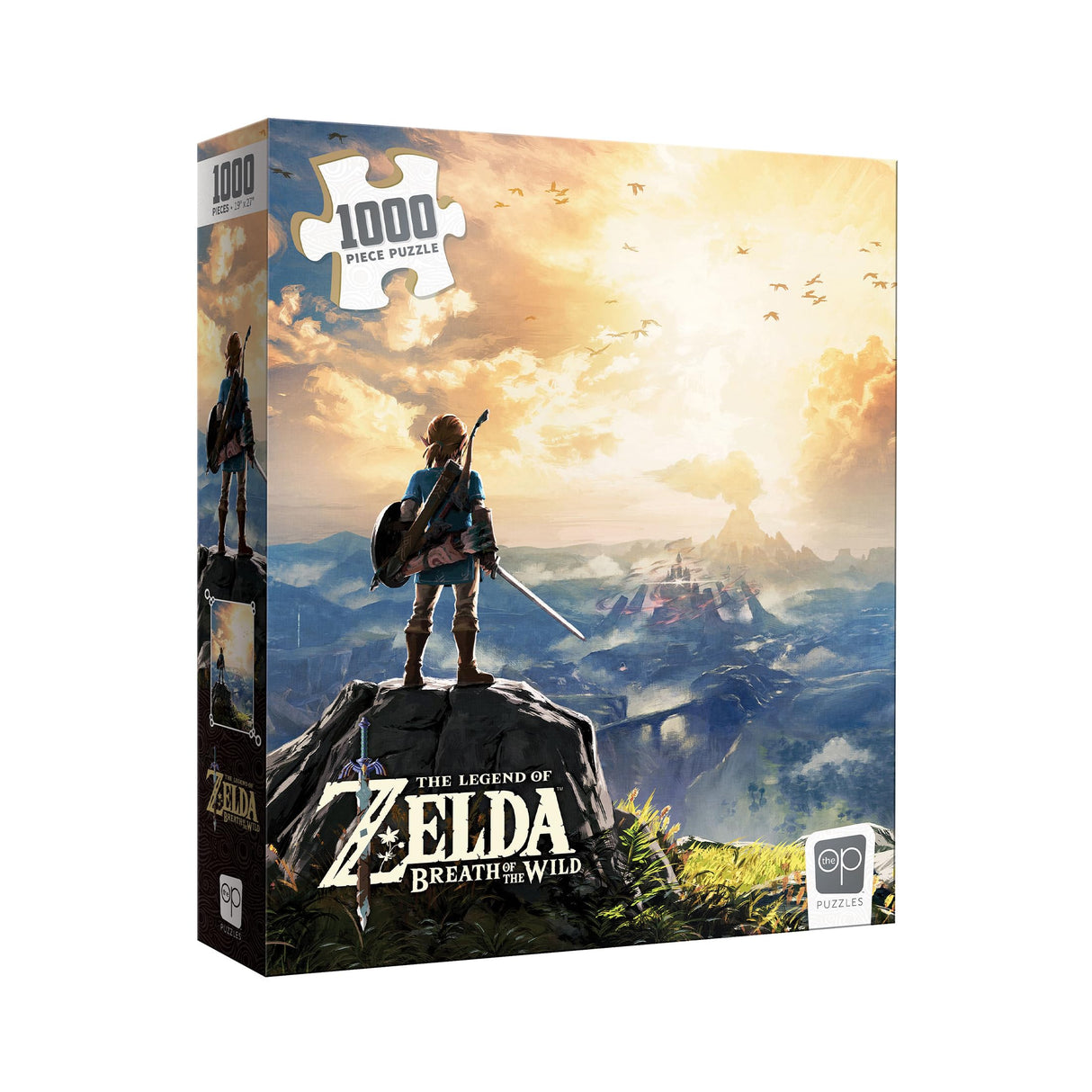 The Legend of Zelda "Breath of the Wild" 1000 Piece Jigsaw Puzzle Collectible Puzzle Featuring Link from The Legend of Zelda Video Game Officially Licensed Nintendo Merchandise USAOPOLY
