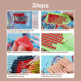 Stalente Diamond Painting Kits for Adults, 5D DIY Diamond Art Kits for Beginners Round Full Drill Diamond Painting for Home Wall Decoration Gift 12×12inch, Stained Glass Sunflower Stalente