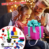PATIFEED Magic Kit, 60 Magic Tricks for Kids Age 6-8, Magic Set with Instructions, Gift Toys for Kids Ages 6 7 8 9 10 11 12 Year Old PATIFEED