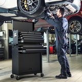 Maemttes 8-Drawers Large Tool Chest, 2-in-1 Detachable Garage Rolling Tool Box Metal Tool Storage Cabinet Removable Lockable Tool Cart with Wheels and Drawers Maemttes