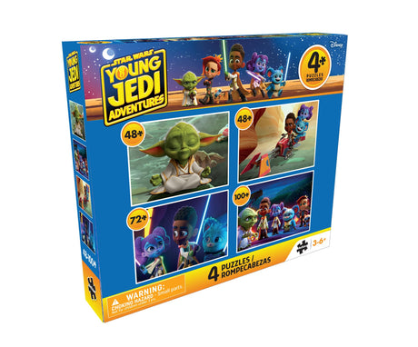 Buffalo Games - Star Wars - 4 X 1 Kids Multipack - Young Jedi Adventures Multipack - Multi Piece Jigsaw Puzzle for Adults -Challenging Puzzle Perfect for Game Nights Buffalo Games
