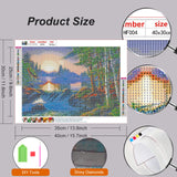 hill froeistung 5D Waterfalls,Sunset，Mountain, Lake, Forest Diamond Art Painting Kits for Adults,DIY Full Drill Nature Landscape Scenery Diamond Art Painting for Home Wall Decor Gifts (16X12 inch) hill froeistung