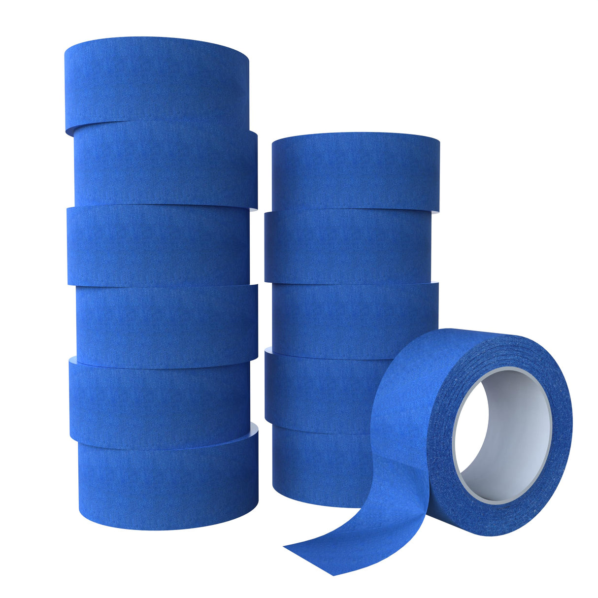SWRT 2 Inch x 55 Yards x 12 Rolls (660 Total Yards) Premium Blue Painters Tape - Masking Tape, Paint Tape, Multi-Surface Blue Tape for Painting, No Residue, Easy Removal, Decorating, Trim, Crafts SWRT