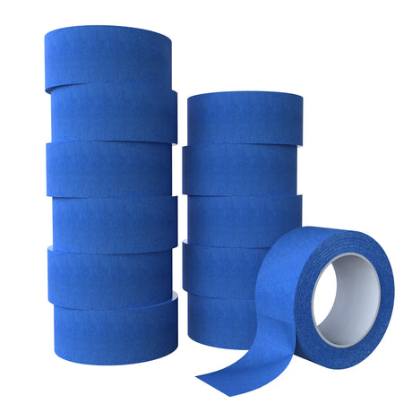 SWRT 2 Inch x 55 Yards x 12 Rolls (660 Total Yards) Premium Blue Painters Tape - Masking Tape, Paint Tape, Multi-Surface Blue Tape for Painting, No Residue, Easy Removal, Decorating, Trim, Crafts SWRT