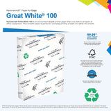 Hammermill Printer Paper, Great White 100% Recycled Paper, 8.5 x 11 - 1 Ream (500 Sheets) - 92 Bright, Made in the USA, 086790R Hammermill