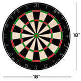 Bristle Dart Board, Tournament Sized Indoor Hanging Number Target Game for Steel Tip Darts- Dartboard with Mounting Hardware by Hey! Play! Hey! Play!