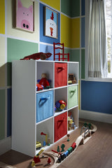 ClosetMaid 9 Cube Laminated Wood Reversible Stackable Open Bookcase Display Shelf Storage Organizer for Home and Office Organization, White ClosetMaid