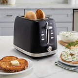 West Bend Toaster 2 Slice Extra-Wide and Deep Slots with 3 Functions and 7 Shade Settings Manual Lift Lever and Auto-Shut Off, 750-Watts, Black West Bend