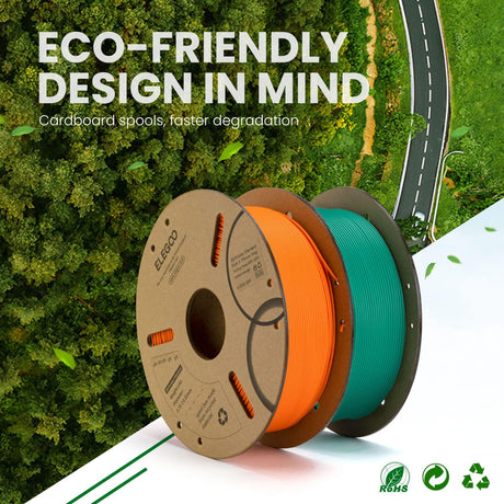 ELEGOO PLA Filament 1.75mm Black 4KG, 3D Printer Filament Bulk Dimensional Accuracy +/- 0.02mm, 4 Pack 1kg Cardboard Spool(2.2lbs) 3D Printing Filament Fits for Most FDM 3D Printers ELEGOO