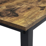 Yaheetech 3 Piece Dining Table Set - Kitchen Table & Chair Set - Breakfast Nook Table w/ 2 Stools, Space Saving Design for Dining Room Living Room Apartment, Rustic Brown Yaheetech