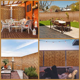 XINSARV Natural Reed Fencing Rolls, Reed Screen for Garden, Privacy Fence,Bamboo Reed Roll-Up Blind Shades,2 3 4 5 Feet High,Hand-Woven,Sun Shade,Waterproof (Size : 122x305CM(4x10ft)) XINSARV